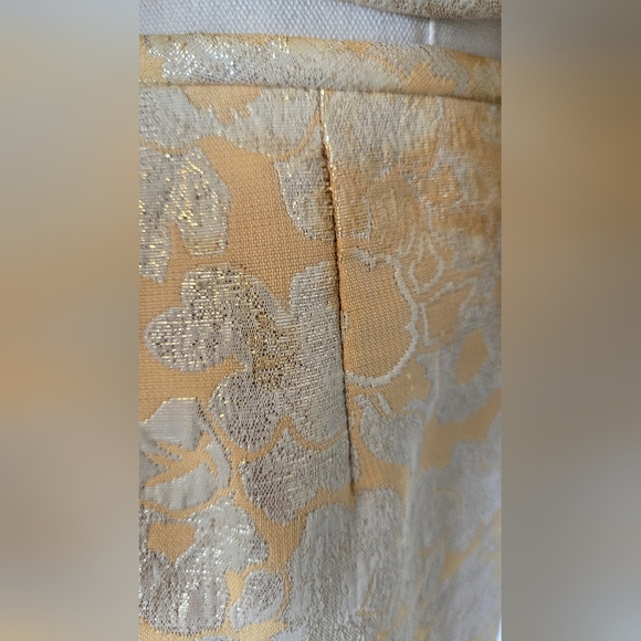 Kasper Yellow & Gold Metallic Skirt Suit - Picture 9 of 14